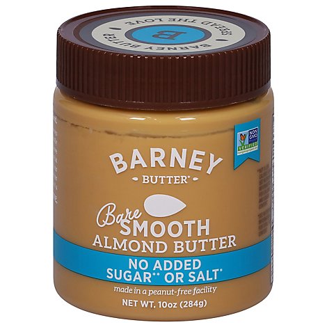 Barney Butter Almond Butter Bare Smooth - 10 Oz