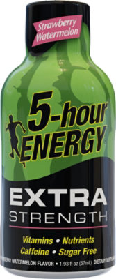 5-hour ENERGY Strawberry Watermelon Extra Strength Shot - 1.93 Fl. Oz. - Image 2