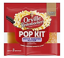 Orville Redenbacher's Pop Kit Movie Theater Butter Popcorn -  3.66Oz