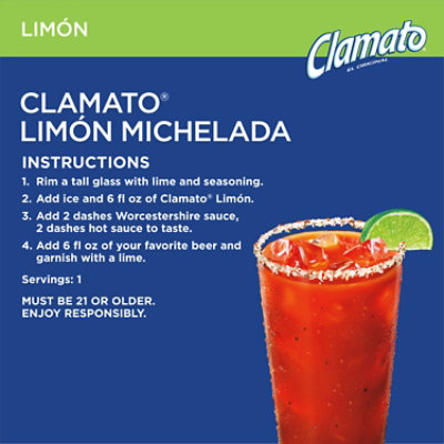 Clamato Cocktail Tomato Limon - 64 Fl. Oz. - Image 2