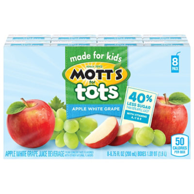 Mott's Tots Apple White Grape Juice Beverage Box - 8-6.75 Oz - Image 2