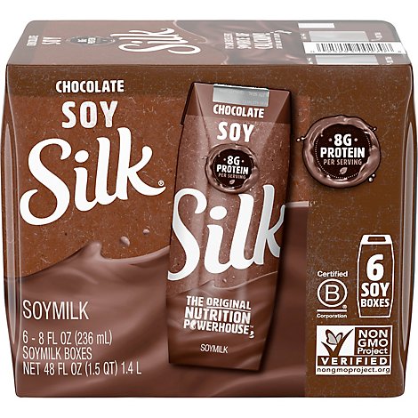 Silk Soymilk Chocolate - 6-8 Fl. Oz.