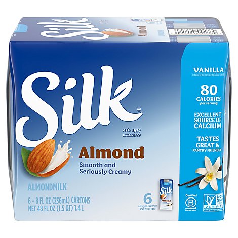 Silk Almondmilk Vanilla - 6-8 Fl. Oz.