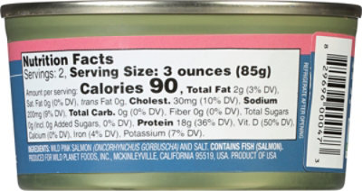 Wild Planet Salmon Wild Pink - 6 Oz - Image 6