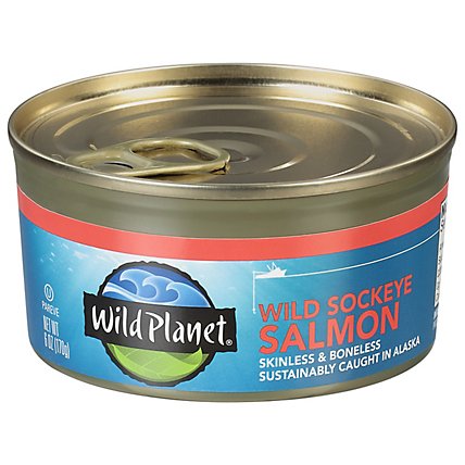 Wild Planet Salmon Sockeye Wild Boneless & Skinless - 6 Oz - Image 3