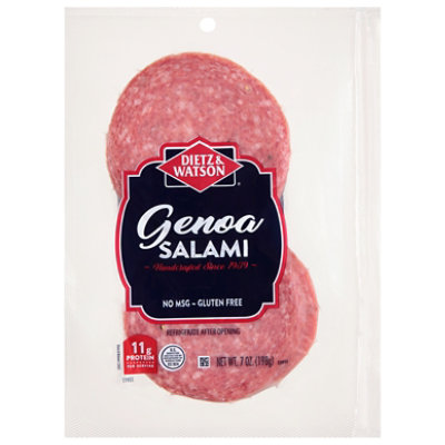 Dietz & Watson Genoa Salami Sliced - 7 Oz - Image 3