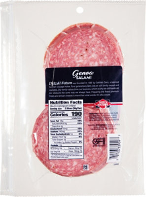 Dietz & Watson Genoa Salami Sliced - 7 Oz - Image 6