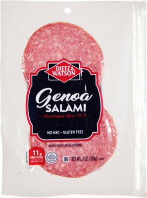 Dietz & Watson Genoa Salami Sliced - 7 Oz - Image 2