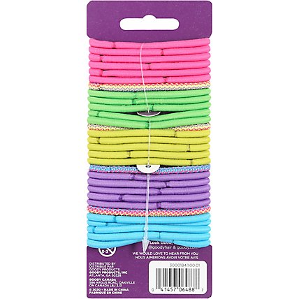 Goody Elastics Ouchless Thick 4mm Neon Tribal - 30 Count - Image 4