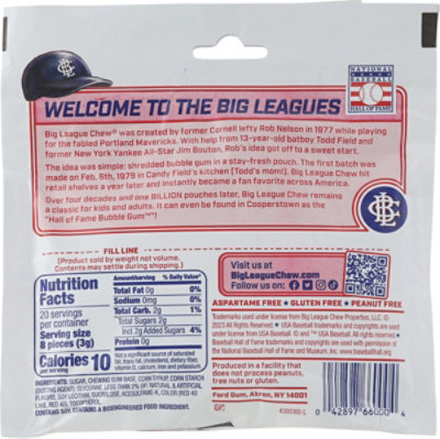 Big League Chew Bubble Gum Outta Here Original - 2.12 Oz - Image 5