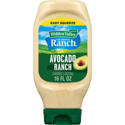 Hidden Valley Avocado Ranch Topping and Dressing Bottle - 16 Fl. Oz.