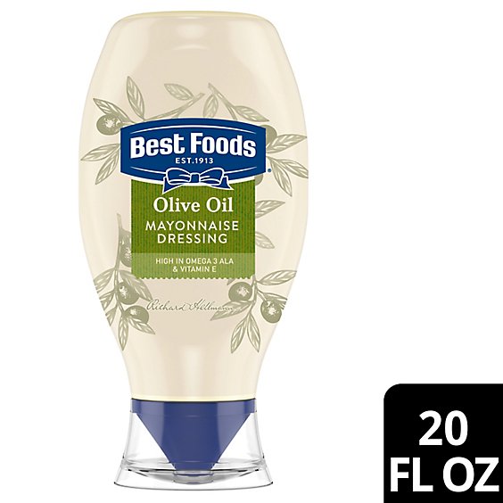 Best Foods Squeeze Mayonnaise Dressing With Olive Oil  - 20 Oz