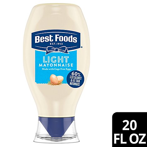 Best Foods Mayonnaise Light Squeeze Bottle - 20 Oz