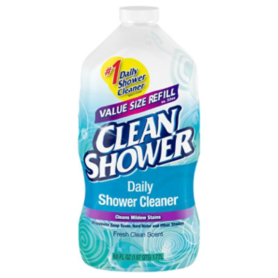 Clean Shower Fresh Clean Scent Shower Cleaner Value Size Refill - 60 Fl. Oz. - Image 4