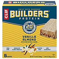 CLIF Builders Vanilla Almond Protein Bar - 6-2.4 Oz - Image 1