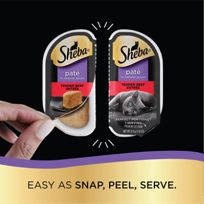 Sheba Perfect Portions Tender Beef Entree Adult Wet Cat Food Pate - 2.6 Oz - Image 5