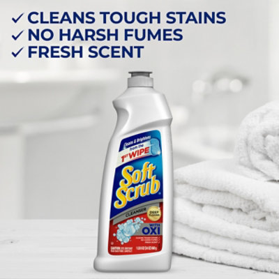 Soft Scrub Cleanser Surface With Oxi Multi Purpose - 24 Oz - Image 3