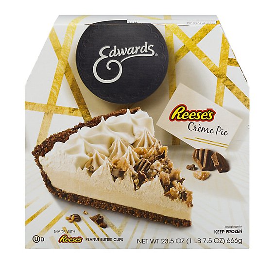 EDWARDS Pie Creme Reese Peanut Butter Cups Box Frozen - 23.5 Oz