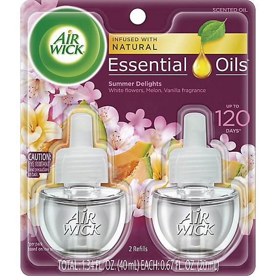 Air Wick Plug In Summer Delights Air Freshener - 2 Count