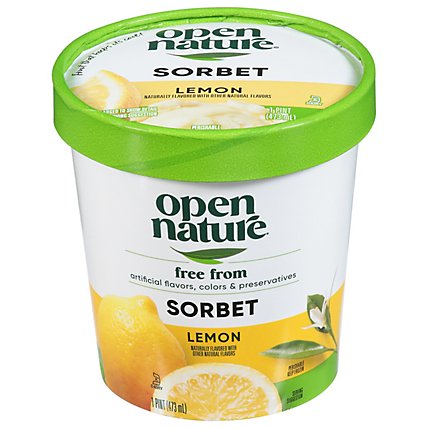 Open Nature Sorbet Lemon - 1 Pint - Image 2