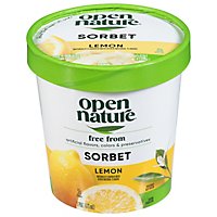 Open Nature Sorbet Lemon - 1 Pint - Image 1