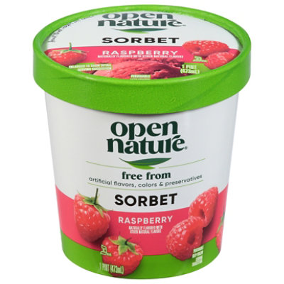 Open Nature Sorbet Raspberry - 1 Pint - Image 1