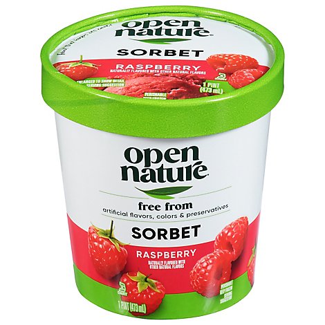 Open Nature Sorbet Raspberry - 1 Pint