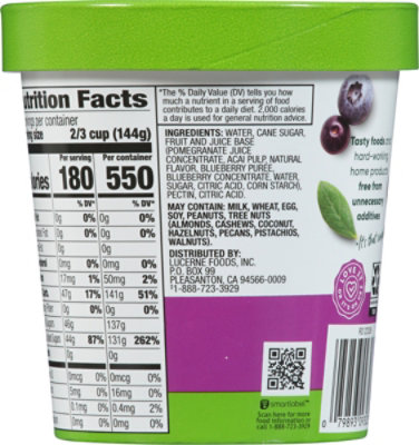 Open Nature Sorbet Blueberry Acai - 1 Pint - Image 5