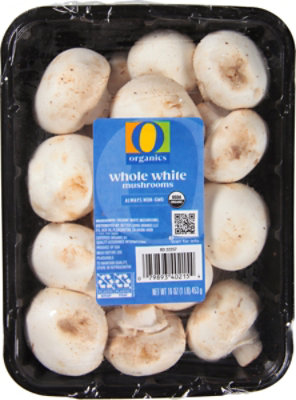 O Organics Organic Mushrooms White Whole - 16 Oz - Image 1