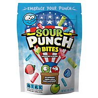 Sour Punch Bites Americana Assorted Candy Resealable Bag - 9 Oz - Image 1