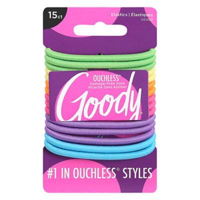 Goody Elastics Ouchless Thick 4mm Neon - 15 Count - Image 3