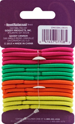 Goody Elastics Ouchless Thick 4mm Citrus Brights - 15 Count - Image 3
