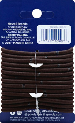 Goody Elastics Ouchless Thick 4mm Brown Brunette - 15 Count - Image 3