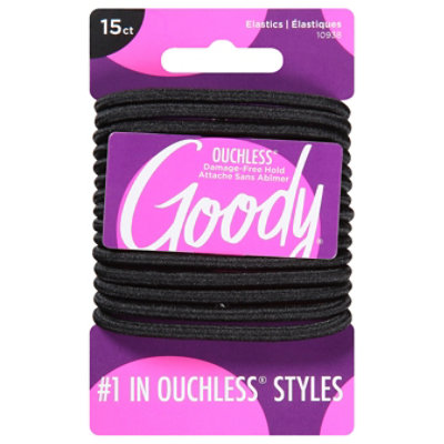 Goody Elastics Ouchless Thick 4mm Black - 15 Count - Image 3