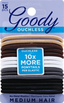 Goody Elastics Ouchless Thick 4mm Java Bean - 15 Count - Image 2