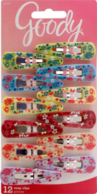 Goody Snap Clips Girls Floral Pattern - 12 Count - Image 2