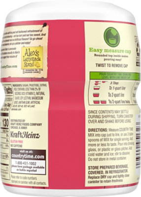 Country Time Strawberry Lemonade Naturally Flavored Powdered Drink Mix - 18 Oz - Image 7