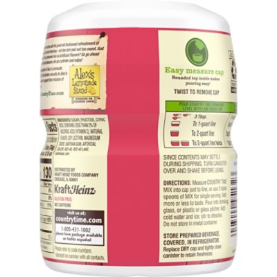 Country Time Strawberry Lemonade Naturally Flavored Powdered Drink Mix - 18 Oz - Image 2