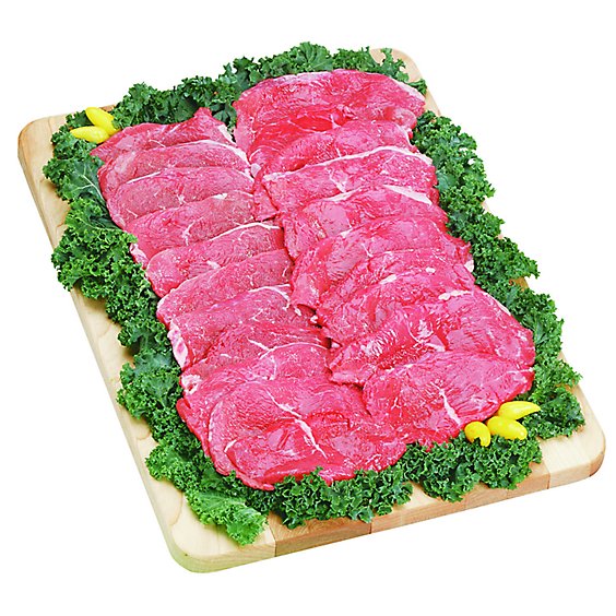 Beef USDA Choice Chuck Mock Tender Steak Thin - 1 Lb