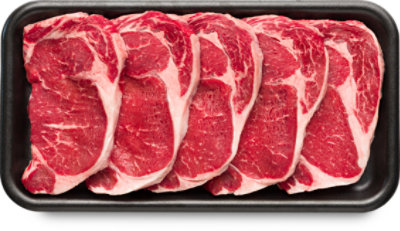 USDA Choice Beef Ribeye Steak Boneless Thin Value Pack - 2.5 Lb - Image 1