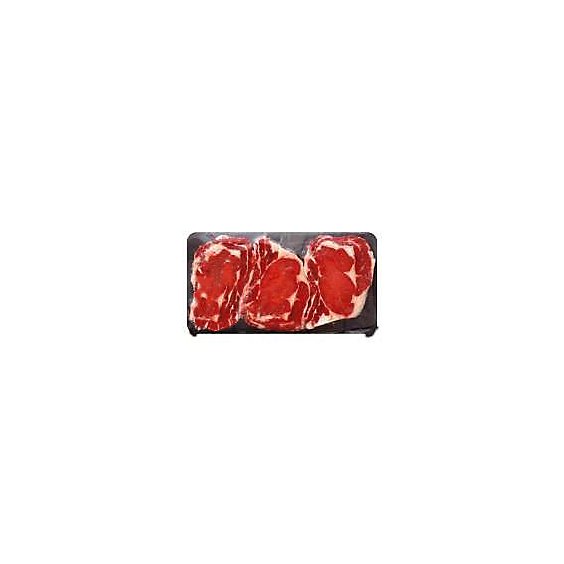 Meat Counter Beef USDA Choice Steak Ribeye Bone In Thin Value Pack - 4.00 LB