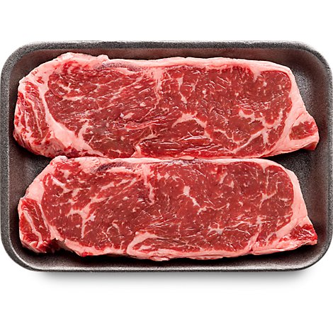 New York Boneless Thin Cut Steak USDA Beef Top Loin Small Pack - 1 Lb