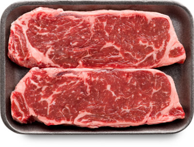 New York Boneless Thin Cut Steak USDA Beef Top Loin Small Pack - 1.00 Lb