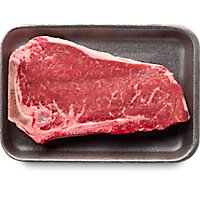 New York Bone In Thin Cut Steak USDA Choice Beef Top Loin Small Pack - 1.00 Lb - Image 1