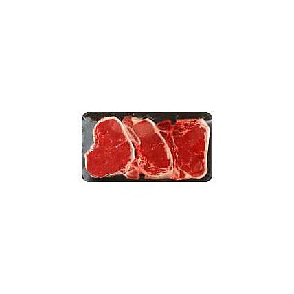 Meat Counter Beef USDA Choice Loin T-Bone Steak Thin Value Pack - 2.50 LB - Image 1