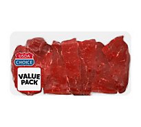 Meat Counter Beef USDA Choice Sirloin Petite Steak Thin Value Pack - 1.50 LB
