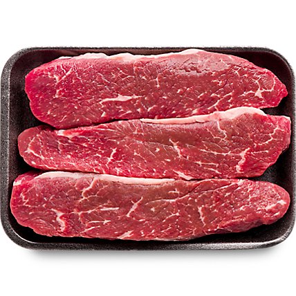 Beef USDA Choice Loin Tri Tip Steak Thin Value Pack - 1.5 Lb - Image 1