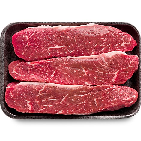 Meat Counter Beef USDA Choice Loin Tri Tip Steak Boneless Thin - 1 LB
