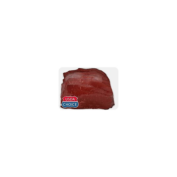 Meat Counter Beef USDA Choice Steak Top Round Thin - 1.00 LB