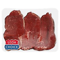Beef USDA Choice Steak Bottom Round Thin - 1 Lb - Image 1